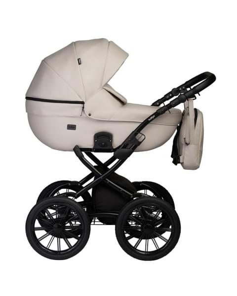 Детская коляска Indigo Mio Eco Plus 14 3 в 1 с автокреслом Avionaut Cosmo 02 св.бежевая кожа