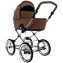 Детская коляска Roan Bass Next Classic 2.0 d14 3 в 1 с автокреслом Tutis Elo Lux EduSky Black BSNC/91/2 Mocha Mousse/Black/руч.Cappuccino