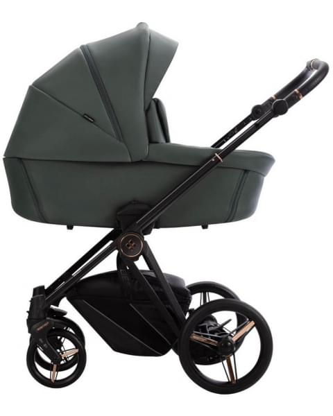 Детская коляска Bebetto Monti Pro 2 в 1 02 Stella т.зеленая кожа