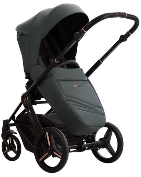 Детская коляска Bebetto Monti Pro 2 в 1 02 Stella т.зеленая кожа