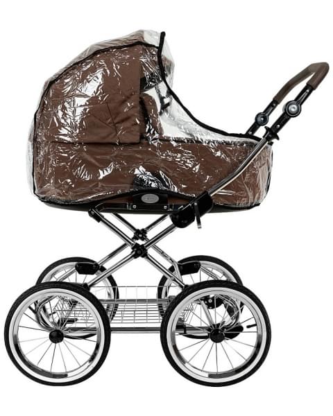 Детская коляска Roan Bass Next Classic 2.0 d14 3 в 1 с автокреслом Tutis Elo Lux EduSky Black BSNC/91/2 Mocha Mousse/Black/руч.Cappuccino