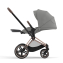 Cybex Priam IV Mirage Grey (Серый), Rose Gold + Cloud T i-Size