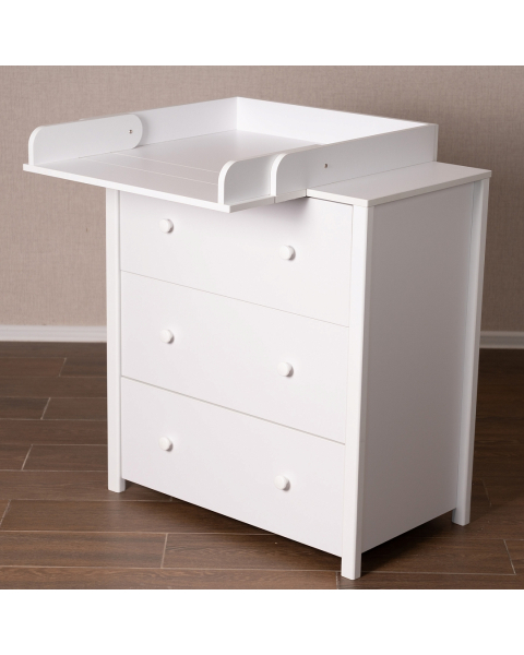 Комод раскладной PITUSO Liron (3 ящ) Белый