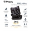 Автокресло Peppy Zero Isofix 0-36 с рождения до 12 лет (black)
