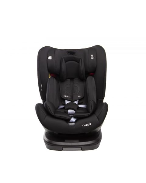 Автокресло Peppy Zero Isofix 0-36 с рождения до 12 лет (black)