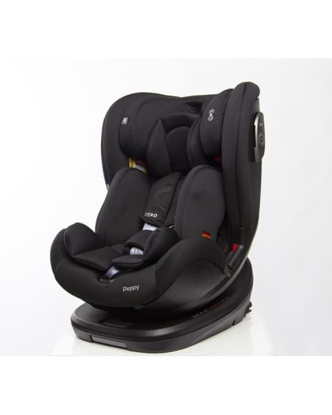 Автокресло Peppy Zero Isofix 0-36 с рождения до 12 лет (black)