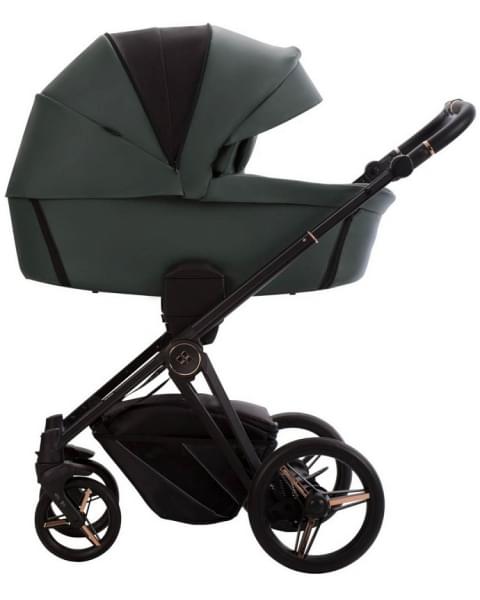 Детская коляска Bebetto Monti Pro 2 в 1 02 Stella т.зеленая кожа