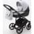 Детская коляска Adamex Bibione 3 в 1 BI-PS12 (СВ.СЕР.БЕРЕЗКА+ЧЕРН.КОЖА)