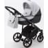 Детская коляска Adamex Bibione 3 в 1 BI-PS12 (СВ.СЕР.БЕРЕЗКА+ЧЕРН.КОЖА)