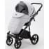 Детская коляска Adamex Bibione 3 в 1 BI-PS12 (СВ.СЕР.БЕРЕЗКА+ЧЕРН.КОЖА)