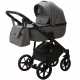 Детская коляска Adamex Bibione Deluxe 3 в 1 BI-SA04 (СЕРАЯ КОЖА)