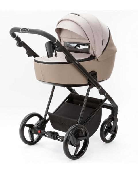 Детская коляска Adamex Blanc 2 в 1 BL-PS140 LUX (СВ. БЕЖ. + БЕЖ. КОЖА)
