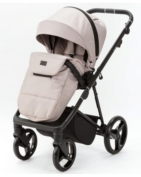 Детская коляска Adamex Blanc 2 в 1 BL-PS140 LUX (СВ. БЕЖ. + БЕЖ. КОЖА)