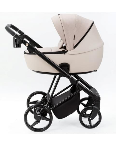 Детская коляска Adamex Blanc 2 в 1 BL-PS18 LUX (СВ. БЕЖ. + СВ. БЕЖ. КОЖА)