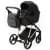 Детская коляска Adamex Blanc Special Edition 3 в 1 BL-PS700 (ЧЁРН.ТК+ЧЁРН.КОЖА+ХРОМ РАМА)