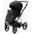 Детская коляска Adamex Blanc Special Edition 3 в 1 BL-PS700 (ЧЁРН.ТК+ЧЁРН.КОЖА+ХРОМ РАМА)