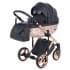 Детская коляска Adamex Chantal Star Collection 3 в 1 STAR101 черный+розовый