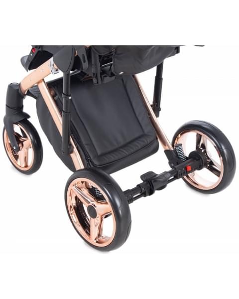 Детская коляска Adamex Chantal Star Collection 3 в 1 STAR101 черный+розовый