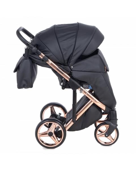 Детская коляска Adamex Chantal Star Collection 3 в 1 STAR101 черный+розовый
