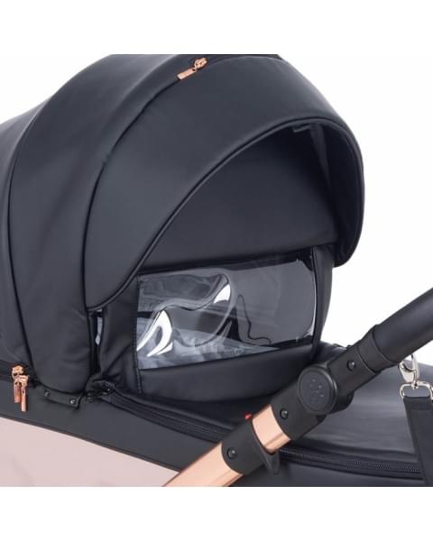 Детская коляска Adamex Chantal Star Collection 3 в 1 STAR101 черный+розовый