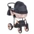 Детская коляска Adamex Chantal Star Collection 3 в 1 STAR101 черный+розовый