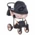 Детская коляска Adamex Chantal Star Collection 3 в 1 STAR101 черный+розовый