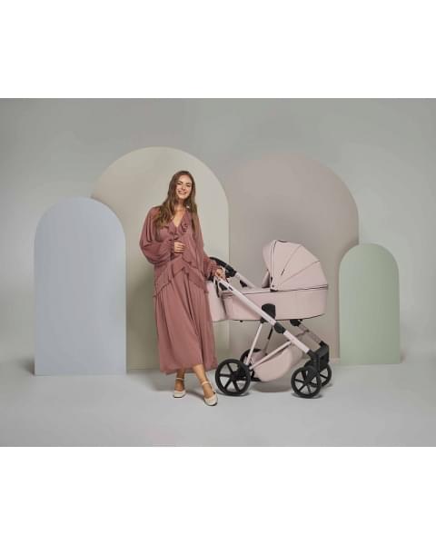 Детская коляска Adamex Delta Natura 2 в 1 DN-2-ROSE