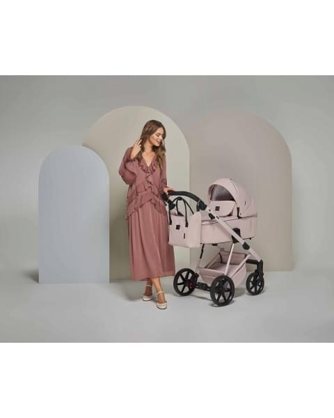 Детская коляска Adamex Delta Natura 2 в 1 DN-2-ROSE