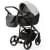 Детская коляска Adamex Lanti Deluxe 2 в 1 LN-SD01 (БЕЛ.КОЖА + ЧЕРН. КОЖА)