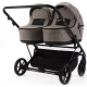 Детская коляска для двойни Adamex Leo Duo 2 в 1 TK72 (БЕЖЕВЫЙ)