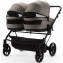 Детская коляска для двойни Adamex Leo Duo 2 в 1 TK72 (БЕЖЕВЫЙ)