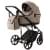Детская коляска Adamex Locco Light Deluxe 3 в 1 LL-SA09 (Т.БЕЖЕВАЯ КОЖА)