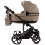 Детская коляска Adamex Locco Light Deluxe 3 в 1 LL-SA09 (Т.БЕЖЕВАЯ КОЖА)
