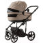 Детская коляска Adamex Locco Light Deluxe 3 в 1 LL-SA09 (Т.БЕЖЕВАЯ КОЖА)
