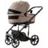 Детская коляска Adamex Locco Light Deluxe 3 в 1 LL-SA09 (Т.БЕЖЕВАЯ КОЖА)