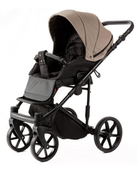 Детская коляска Adamex Locco Light Deluxe 3 в 1 LL-SA09 (Т.БЕЖЕВАЯ КОЖА)