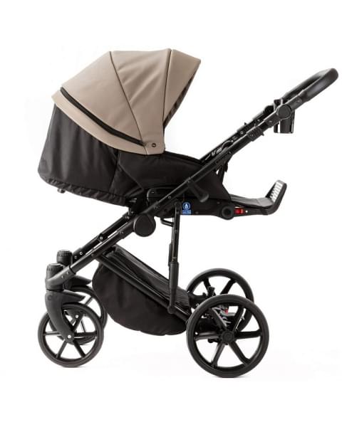 Детская коляска Adamex Locco Light Deluxe 3 в 1 LL-SA09 (Т.БЕЖЕВАЯ КОЖА)