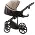 Детская коляска Adamex Locco Light Deluxe 3 в 1 LL-SA09 (Т.БЕЖЕВАЯ КОЖА)