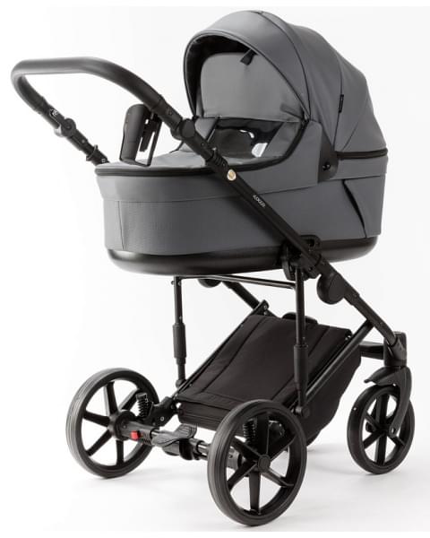 Детская коляска Adamex Locco Light Deluxe 3 в 1 LL-SA32 (СЕРАЯ КОЖА)