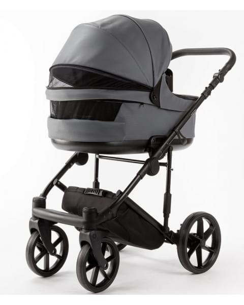 Детская коляска Adamex Locco Light Deluxe 3 в 1 LL-SA32 (СЕРАЯ КОЖА)