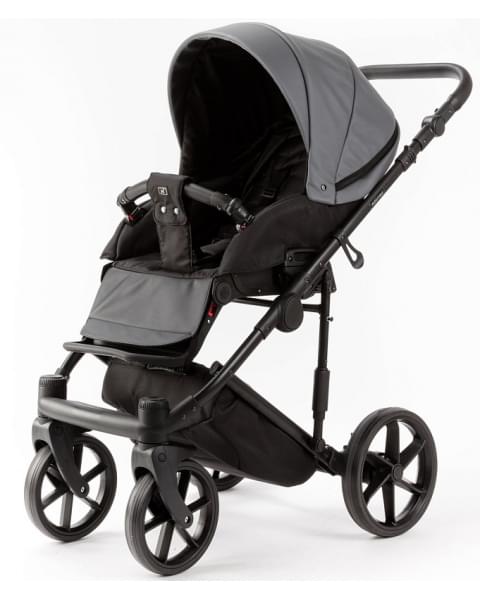 Детская коляска Adamex Locco Light Deluxe 3 в 1 LL-SA32 (СЕРАЯ КОЖА)