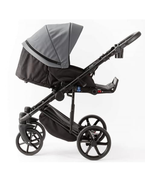 Детская коляска Adamex Locco Light Deluxe 3 в 1 LL-SA32 (СЕРАЯ КОЖА)