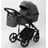 Детская коляска Adamex Mobi 2 в 1 M-PS108 Темно-серый, Кожа
