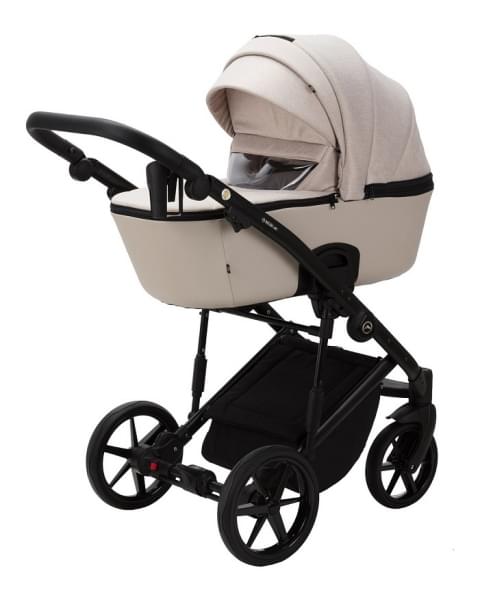 Детская коляска Adamex Mobi 2 в 1 M-PS33 (СВЕТЛО-БЕЖЕВЫЙ+СВЕТЛО-БЕЖ.КОЖА)