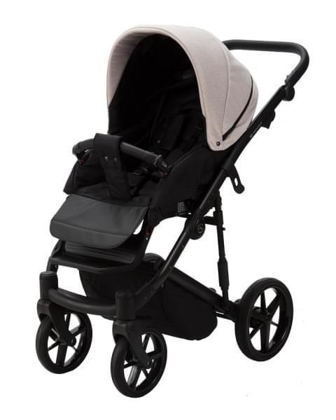 Детская коляска Adamex Mobi 2 в 1 M-PS33 (СВЕТЛО-БЕЖЕВЫЙ+СВЕТЛО-БЕЖ.КОЖА)