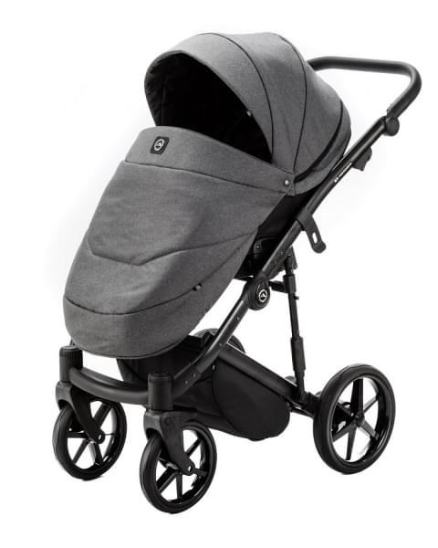 Детская коляска Adamex Mobi 3 в 1 M-TK57 (ТЕМНО-СЕРЫЙ)