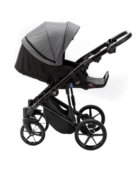 Детская коляска Adamex Mobi 3 в 1 M-TK57 (ТЕМНО-СЕРЫЙ)