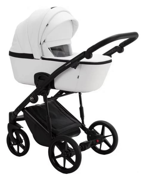 Детская коляска Adamex Mobi Deluxe 3 в 1 M-SA01 (БЕЛАЯ КОЖА)