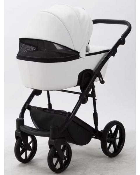 Детская коляска Adamex Mobi Deluxe 3 в 1 M-SA01 (БЕЛАЯ КОЖА)