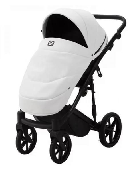 Детская коляска Adamex Mobi Deluxe 3 в 1 M-SA01 (БЕЛАЯ КОЖА)